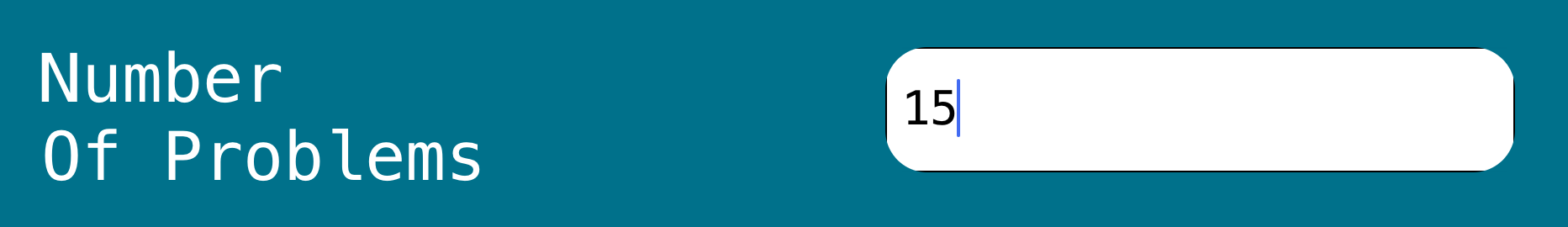 setup fields for quiz
