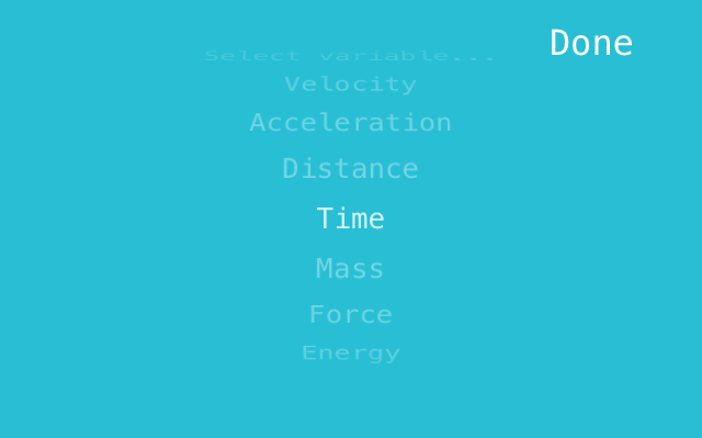 select variable picker